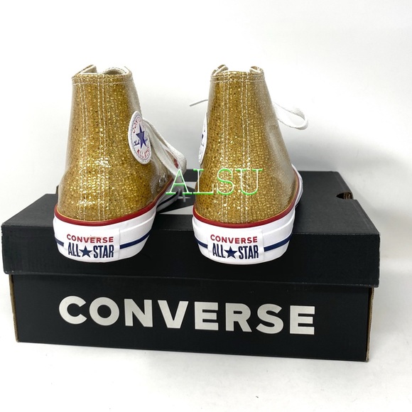 Converse Ctas High Top Gold Kids Sneakers - Picture 4 of 10